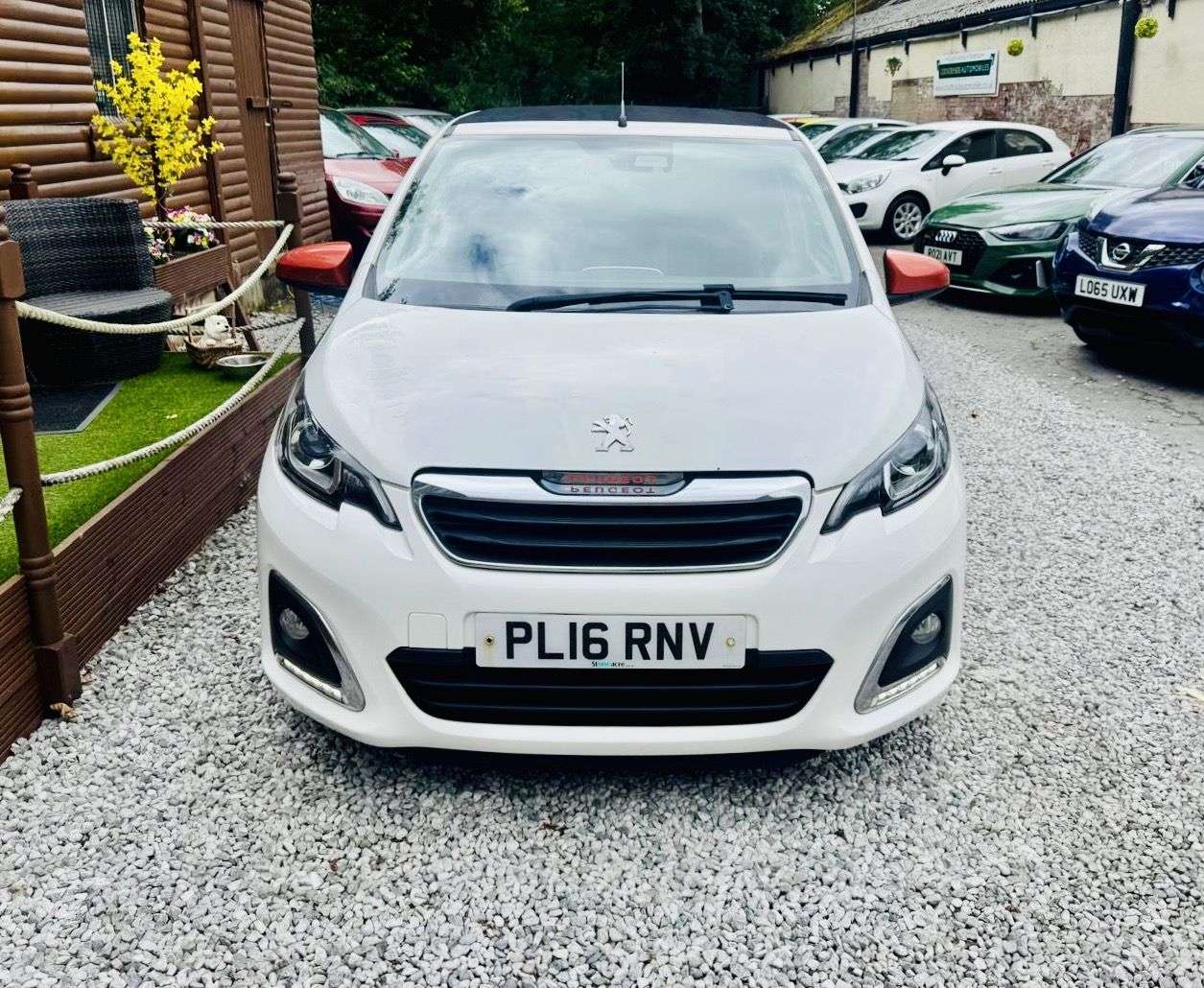 A 2016 PEUGEOT 108 1.2 PureTech Roland Garros Top! 5dr Petrol Manual Euro 6 (82 ps) OPEN TOP & A 2016 PEUGEOT 108 1.2 PureTech Roland Garros Top! 5dr Petrol Manual Euro 6 (82 ps) OPEN TOP &