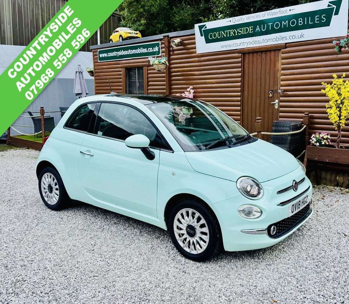 A 2018 FIAT 500 1.2 Lounge Hatchback 3dr Petrol Manual Euro 6 (s/s) (69 bhp) GLASS ROOF # B A 2018 FIAT 500 1.2 Lounge Hatchback 3dr Petrol Manual Euro 6 (s/s) (69 bhp) GLASS ROOF # B