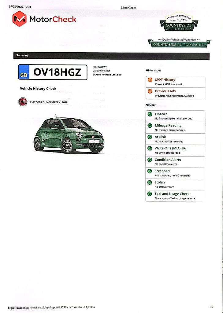 2018 FIAT 500 2018 FIAT 500