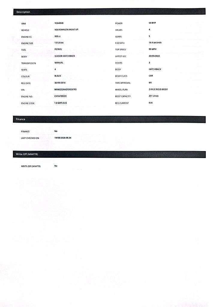 2014 VOLKSWAGEN UP! 2014 VOLKSWAGEN UP!