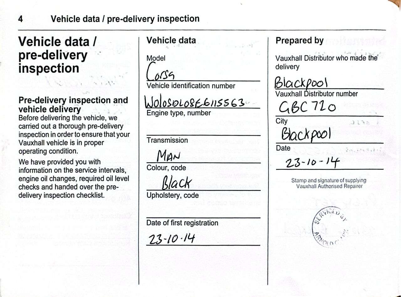 2014 VAUXHALL CORSA 2014 VAUXHALL CORSA