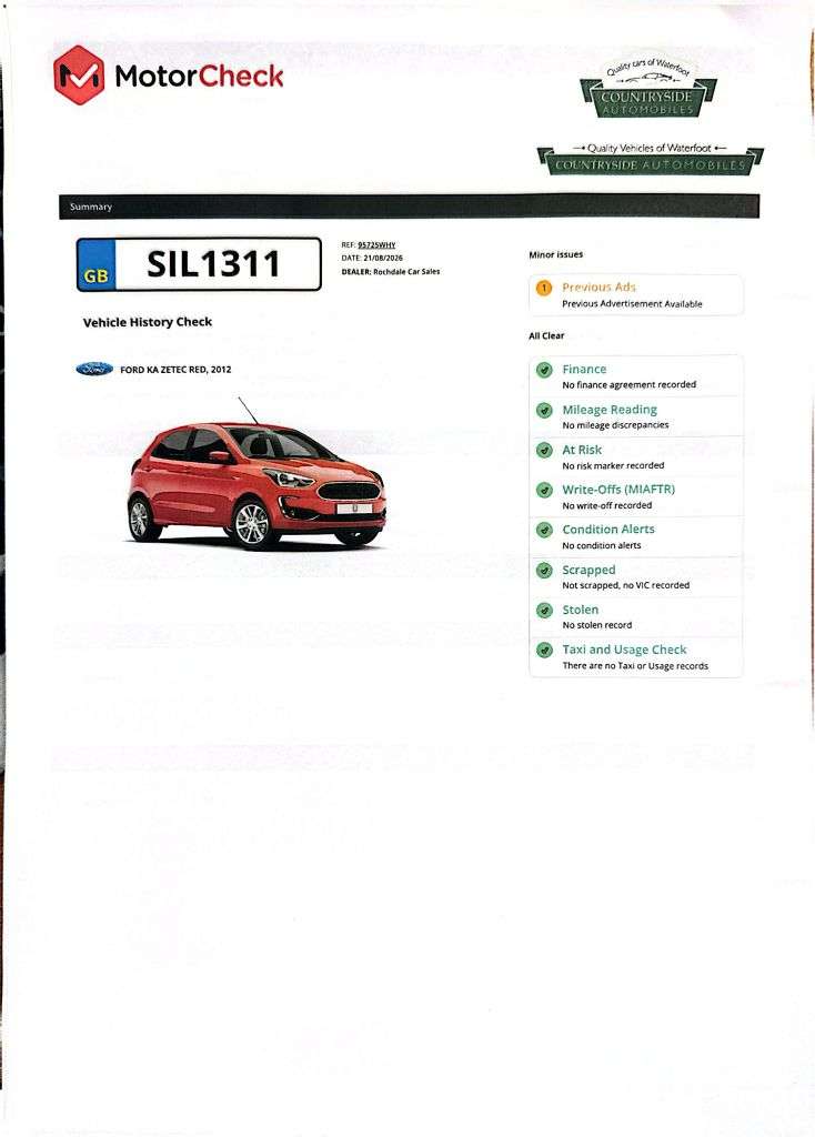 2012 FORD KA 2012 FORD KA