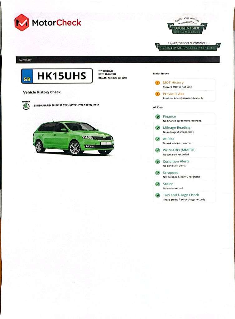2015 SKODA RAPID SPACEBACK 2015 SKODA RAPID SPACEBACK