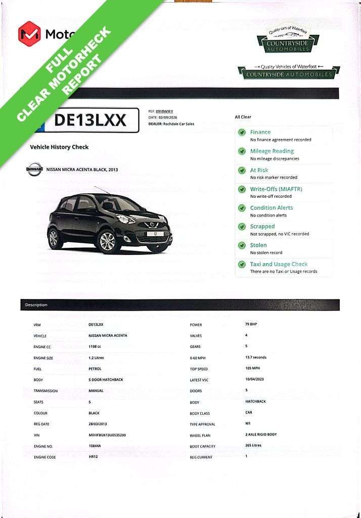2013 NISSAN MICRA 2013 NISSAN MICRA
