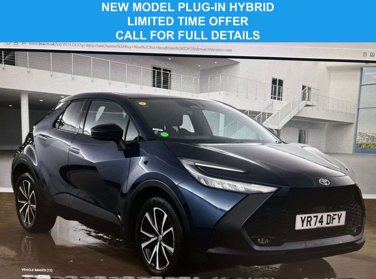 A 2024 TOYOTA C-HR 2.0 VVT 13.6kWh Design SUV 5dr Petrol Plug-in Hybrid CVT Euro 6 (s/s) (223 A 2024 TOYOTA C-HR 2.0 VVT 13.6kWh Design SUV 5dr Petrol Plug-in Hybrid CVT Euro 6 (s/s) (223