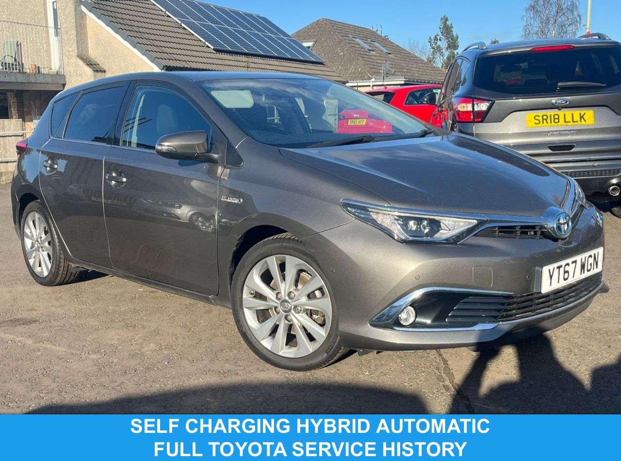 A 2017 TOYOTA AURIS 1.8 VVT-h Excel Hatchback 5dr Petrol Hybrid CVT Euro 6 (s/s) (Safety Sense) A 2017 TOYOTA AURIS 1.8 VVT-h Excel Hatchback 5dr Petrol Hybrid CVT Euro 6 (s/s) (Safety Sense)