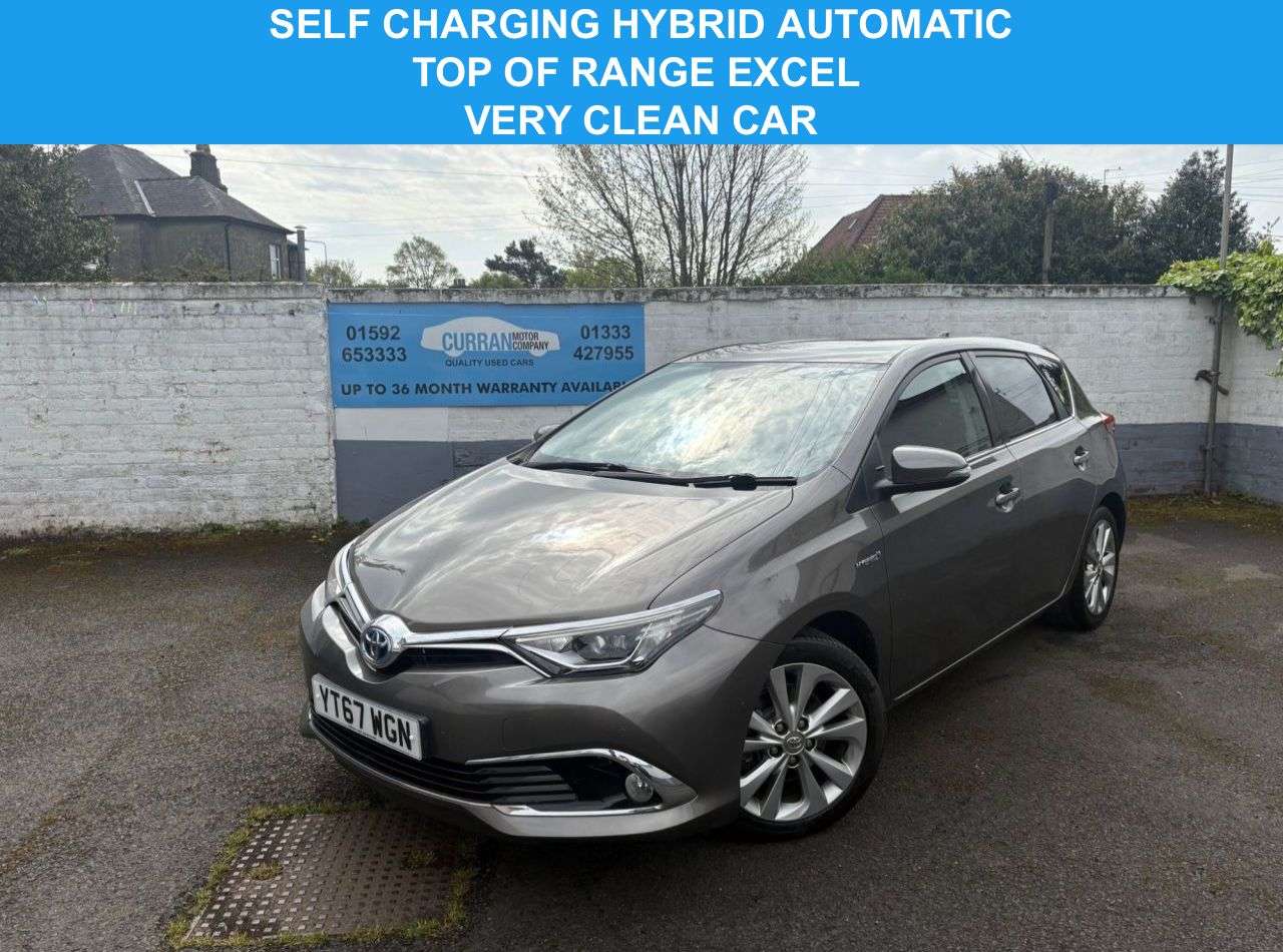 A 2017 TOYOTA AURIS 1.8 VVT-h Excel Hatchback 5dr Petrol Hybrid CVT Euro 6 (s/s) (Safety Sense) A 2017 TOYOTA AURIS 1.8 VVT-h Excel Hatchback 5dr Petrol Hybrid CVT Euro 6 (s/s) (Safety Sense)