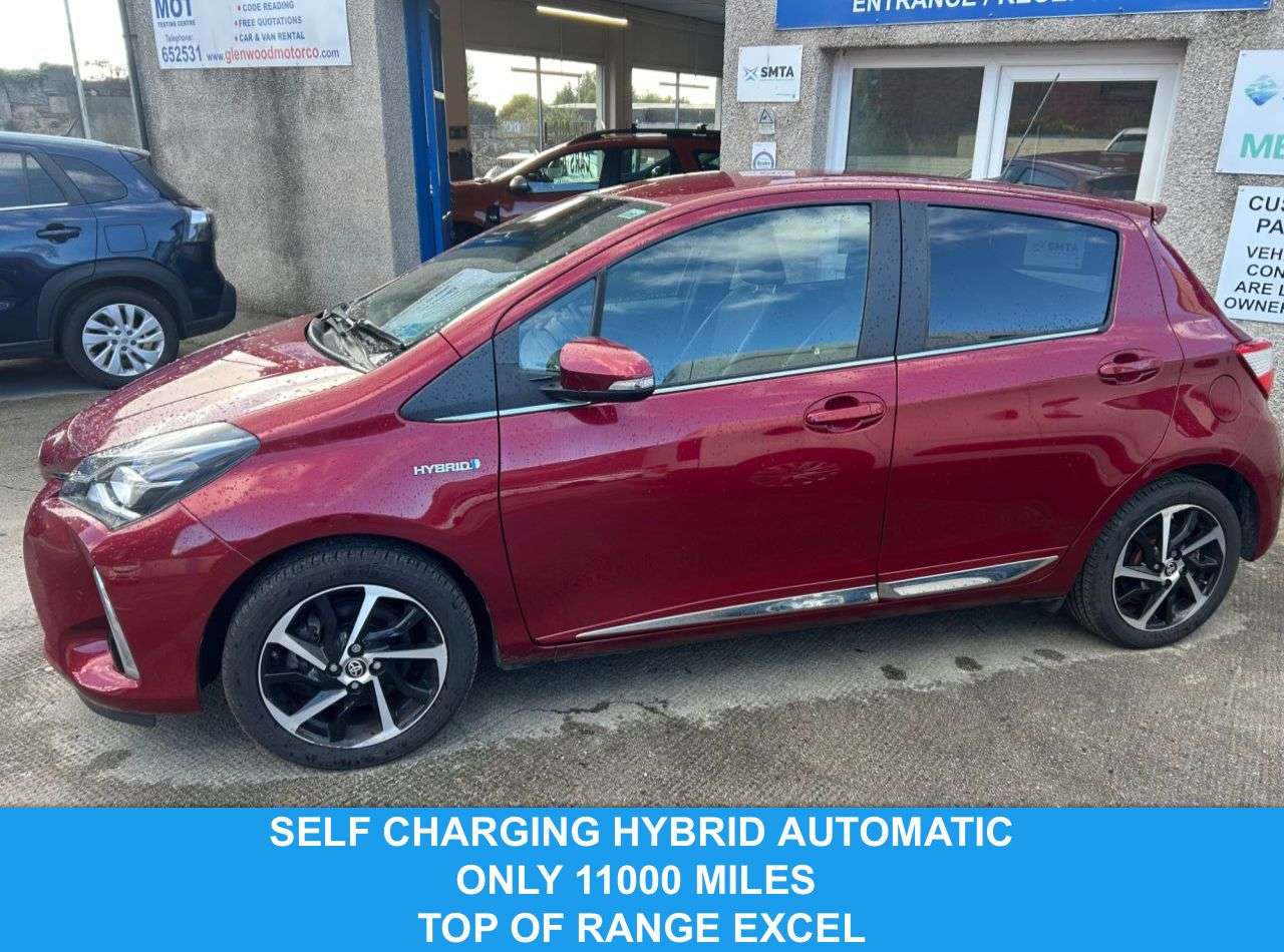 A 2020 TOYOTA YARIS 1.5 VVT-h Excel Hatchback 5dr Petrol Hybrid E-CVT Euro 6 (s/s) (100 ps) A 2020 TOYOTA YARIS 1.5 VVT-h Excel Hatchback 5dr Petrol Hybrid E-CVT Euro 6 (s/s) (100 ps)