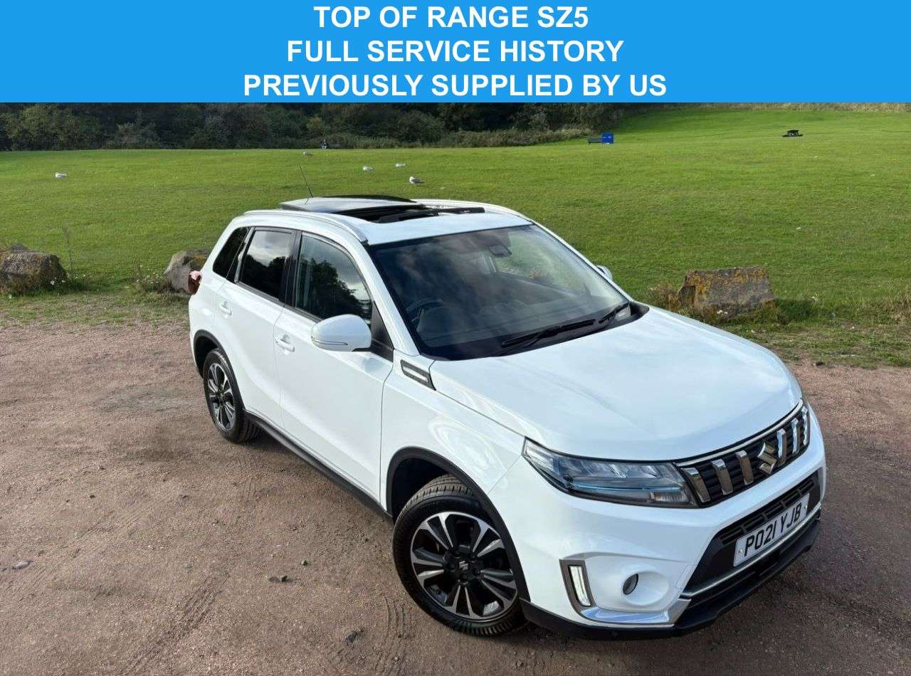 A 2021 SUZUKI VITARA 1.4 Boosterjet MHEV SZ5 SUV 5dr Petrol Hybrid Manual Euro 6 (s/s) (129 ps) A 2021 SUZUKI VITARA 1.4 Boosterjet MHEV SZ5 SUV 5dr Petrol Hybrid Manual Euro 6 (s/s) (129 ps)
