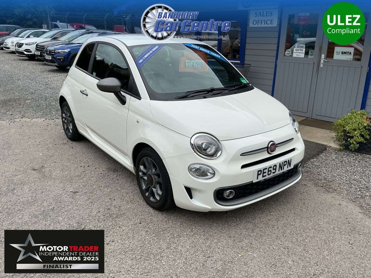 A 2019 FIAT 500 1.2 S Hatchback 3dr Petrol Manual Euro 6 (s/s) (69 bhp) Part Exchange Welco A 2019 FIAT 500 1.2 S Hatchback 3dr Petrol Manual Euro 6 (s/s) (69 bhp) Part Exchange Welco
