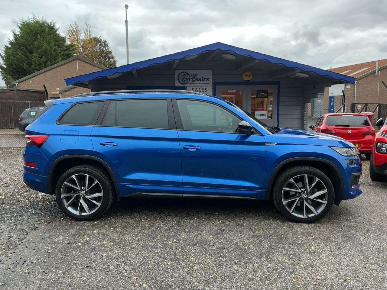 A 2022 SKODA KODIAQ 1.5 TSI ACT SportLine SUV 5dr Petrol DSG Euro 6 (s/s) (7 Seat) (150 ps) Gre A 2022 SKODA KODIAQ 1.5 TSI ACT SportLine SUV 5dr Petrol DSG Euro 6 (s/s) (7 Seat) (150 ps) Gre