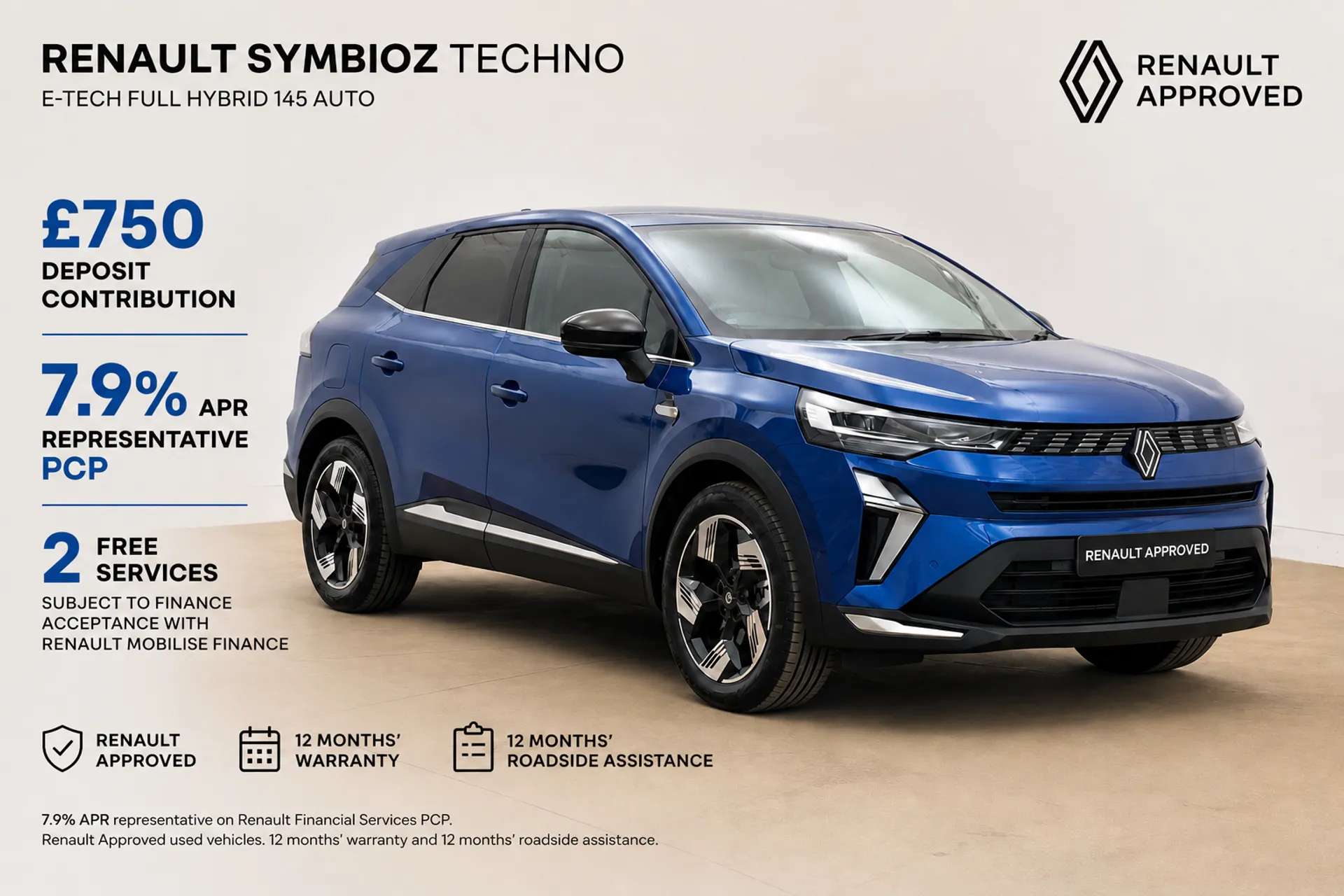 A 2025 RENAULT SYMBIOZ 1.6 E-Tech FHEV 145 Techno 5dr Auto A 2025 RENAULT SYMBIOZ 1.6 E-Tech FHEV 145 Techno 5dr Auto