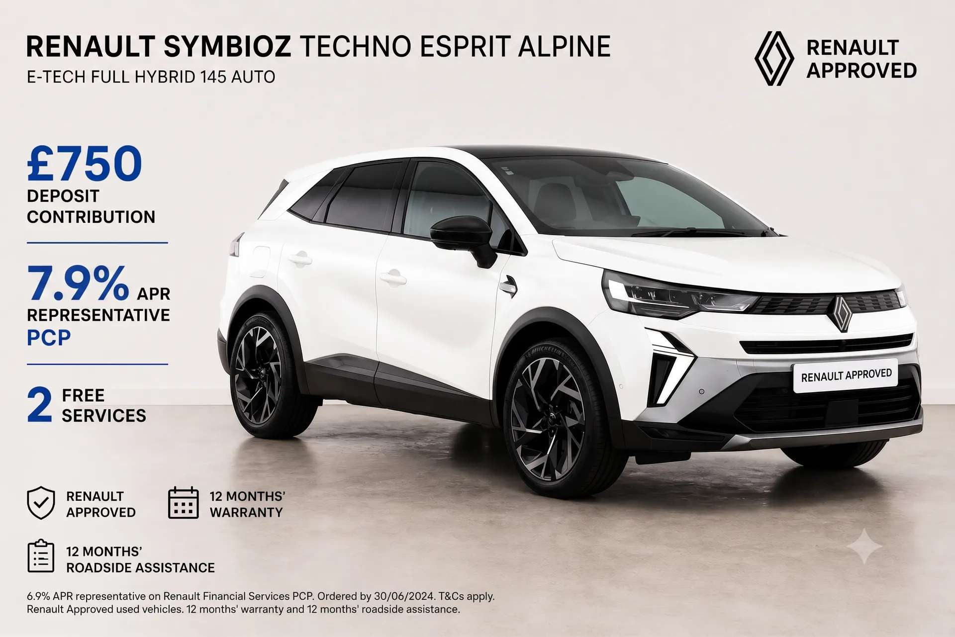 A 2025 RENAULT SYMBIOZ 1.6 E-Tech FHEV 145 Techno Esprit Alpine 5dr Auto A 2025 RENAULT SYMBIOZ 1.6 E-Tech FHEV 145 Techno Esprit Alpine 5dr Auto