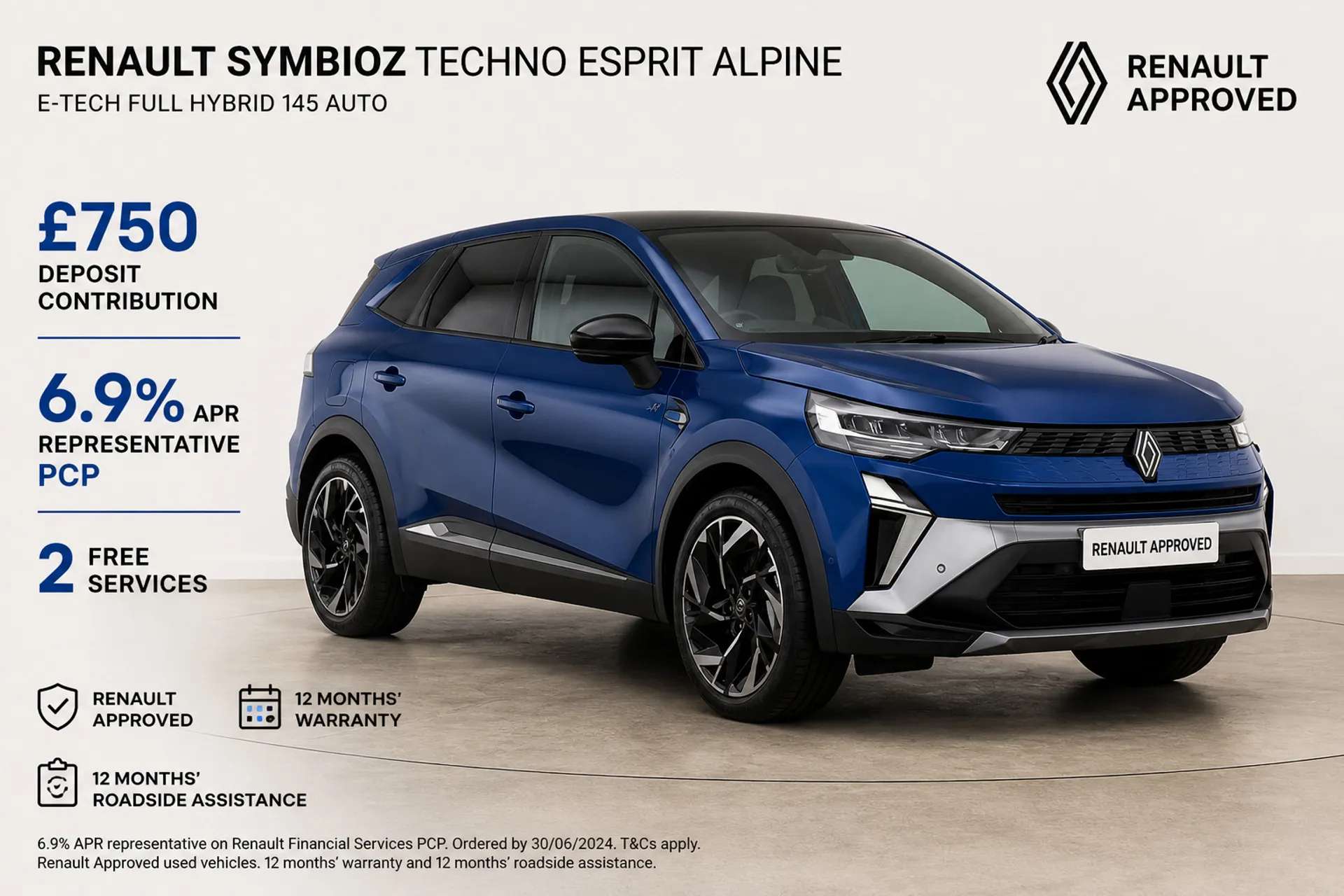 A 2025 RENAULT SYMBIOZ 1.6 E-Tech FHEV 145 Techno Esprit Alpine 5dr Auto A 2025 RENAULT SYMBIOZ 1.6 E-Tech FHEV 145 Techno Esprit Alpine 5dr Auto