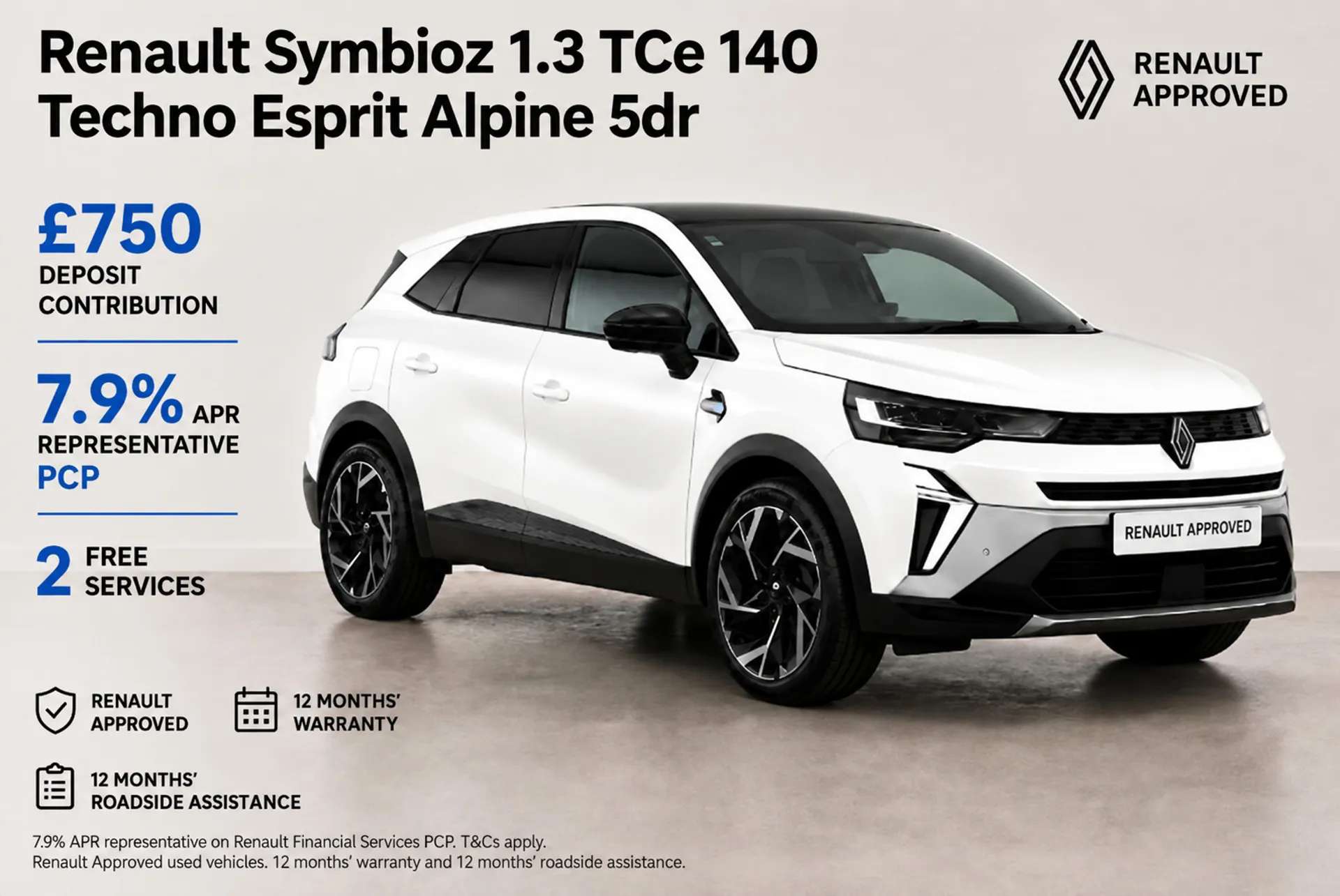 A 2026 RENAULT SYMBIOZ 1.3 TCe 140 Techno Esprit Alpine 5dr A 2026 RENAULT SYMBIOZ 1.3 TCe 140 Techno Esprit Alpine 5dr