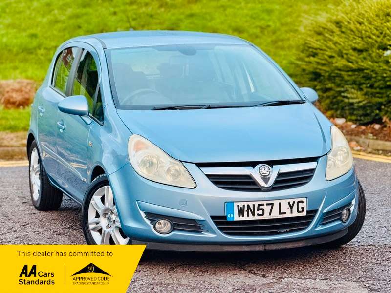 A 2007 VAUXHALL CORSA DESIGN 16V A 2007 VAUXHALL CORSA DESIGN 16V