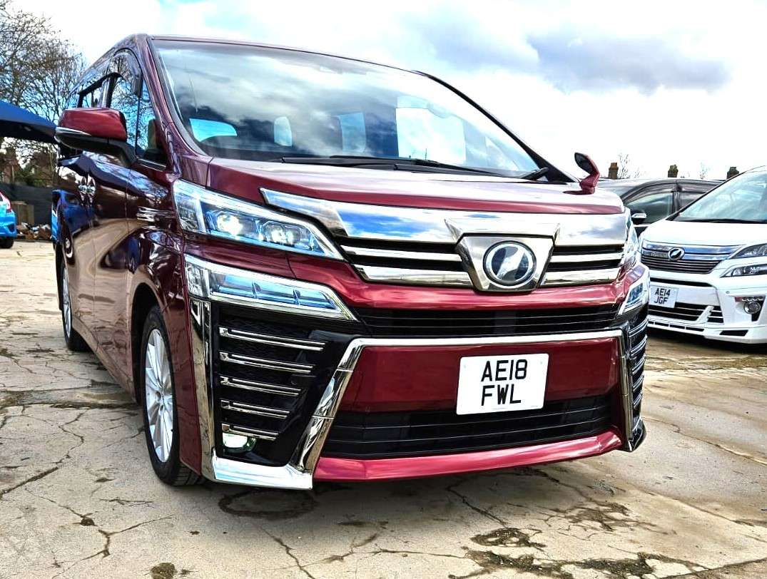 A 2019 TOYOTA VELLFIRE 2.5L PETROL-WINE RED COLOR-ULEZ/CAZ PASS-FREE42MONTHS GOLD WARRANTY & 12MONTHS AA BREAKDOWN COVER. A 2019 TOYOTA VELLFIRE 2.5L PETROL-WINE RED COLOR-ULEZ/CAZ PASS-FREE42MONTHS GOLD WARRANTY & 12MONTHS AA BREAKDOWN COVER.