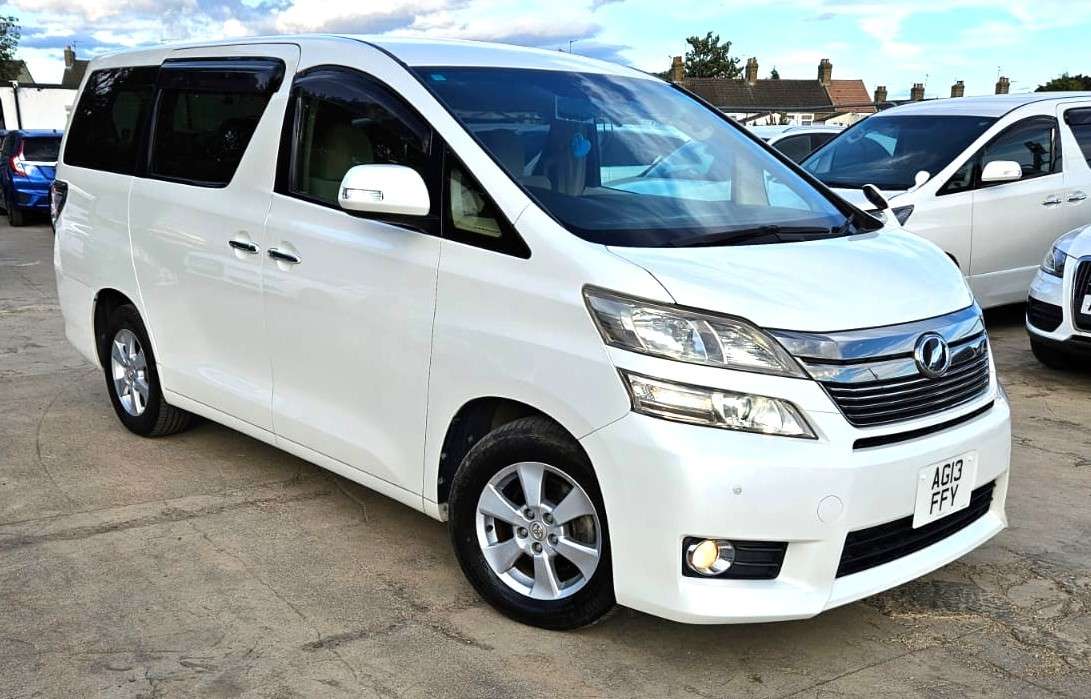 A 2013 TOYOTA VELLFIRE 8 Seater- 2.4L PETROL-ULEZ/CAZ PASS-FREE 42MONTHS GOLD WARRANTY & 12 MONTHS AA BREAKDOWN COVER A 2013 TOYOTA VELLFIRE 8 Seater- 2.4L PETROL-ULEZ/CAZ PASS-FREE 42MONTHS GOLD WARRANTY & 12 MONTHS AA BREAKDOWN COVER