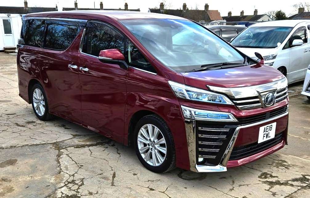 A 2019 TOYOTA VELLFIRE 2.5L PETROL-WINE RED COLOR-ULEZ/CAZ PASS-FREE42MONTHS GOLD WARRANTY & 12MONTHS AA BREAKDOWN COVER. A 2019 TOYOTA VELLFIRE 2.5L PETROL-WINE RED COLOR-ULEZ/CAZ PASS-FREE42MONTHS GOLD WARRANTY & 12MONTHS AA BREAKDOWN COVER.