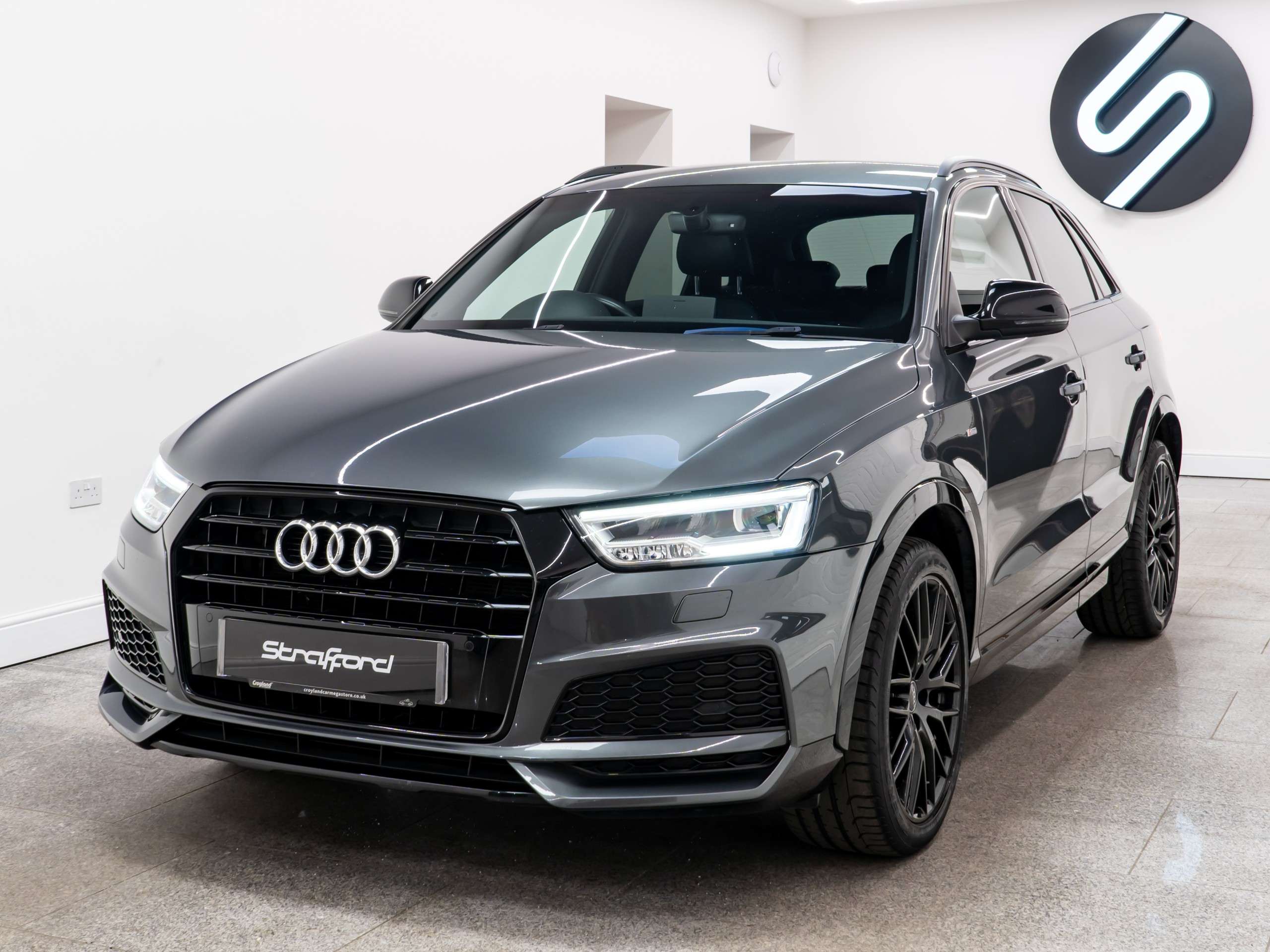 A 2018 AUDI Q3 1.4 TFSI CoD Black Edition SUV 5dr Petrol S Tronic Euro 6 (s/s) (150 ps) A 2018 AUDI Q3 1.4 TFSI CoD Black Edition SUV 5dr Petrol S Tronic Euro 6 (s/s) (150 ps)