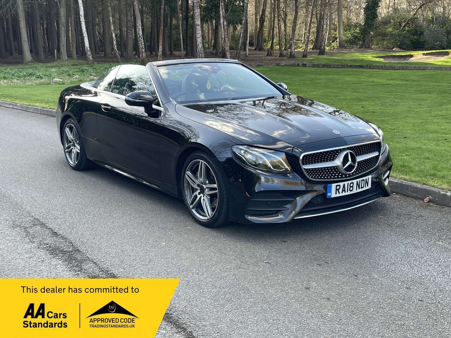 A 2018 MERCEDES-BENZ E CLASS 2.0 E220d AMG Line Cabriolet 2dr Diesel G-Tronic+ Euro 6 (s/s) (194 ps) A 2018 MERCEDES-BENZ E CLASS 2.0 E220d AMG Line Cabriolet 2dr Diesel G-Tronic+ Euro 6 (s/s) (194 ps)