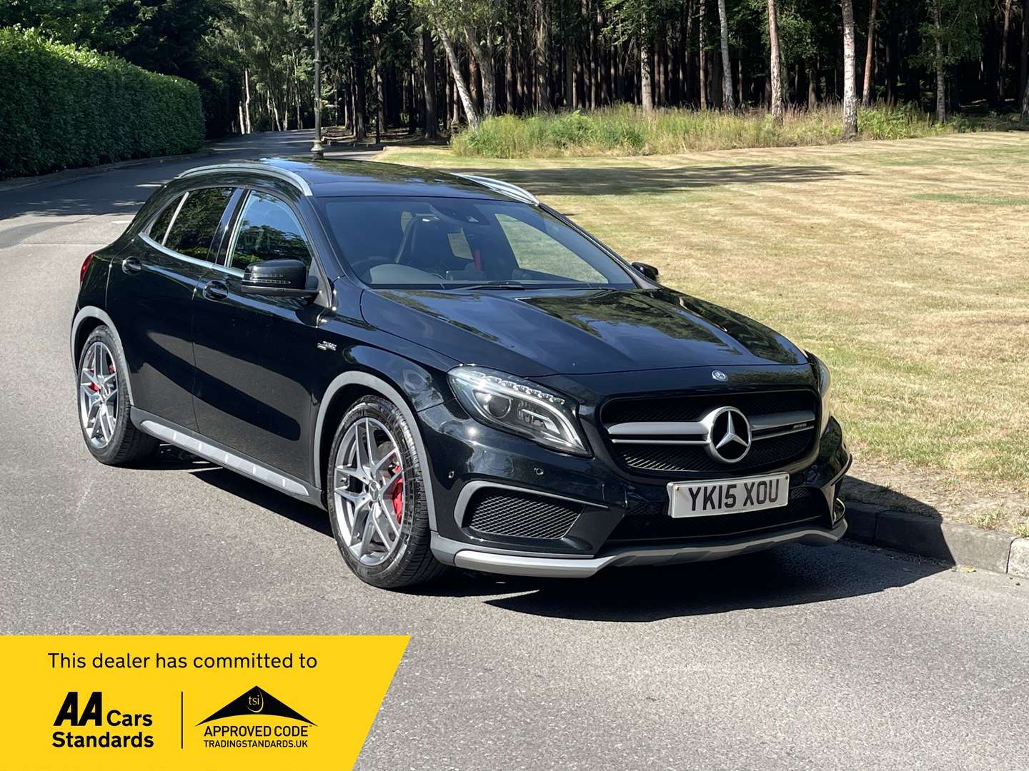 A 2015 MERCEDES-BENZ GLA 2.0 GLA45 AMG SUV 5dr Petrol SpdS DCT 4MATIC Euro 6 (s/s) (360 ps) A 2015 MERCEDES-BENZ GLA 2.0 GLA45 AMG SUV 5dr Petrol SpdS DCT 4MATIC Euro 6 (s/s) (360 ps)