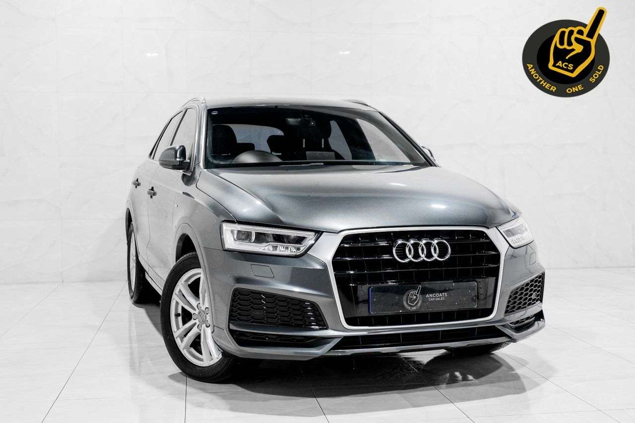 A 2017 AUDI Q3 1.4 TFSI CoD S line Edition SUV 5dr Petrol S Tronic Euro 6 (s/s) (150 ps) A 2017 AUDI Q3 1.4 TFSI CoD S line Edition SUV 5dr Petrol S Tronic Euro 6 (s/s) (150 ps)