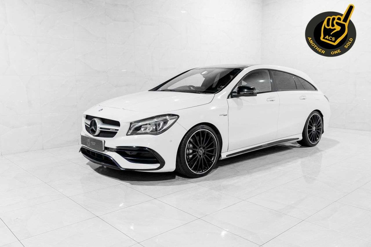 A 2017 MERCEDES-BENZ CLA 2.0 CLA45 AMG Shooting Brake 5dr Petrol SpdS DCT 4MATIC Euro 6 (s/s) (381 p A 2017 MERCEDES-BENZ CLA 2.0 CLA45 AMG Shooting Brake 5dr Petrol SpdS DCT 4MATIC Euro 6 (s/s) (381 p