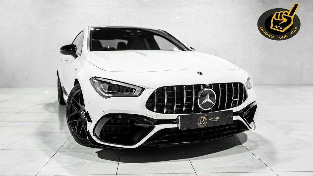 A 2023 MERCEDES-BENZ CLA 2.0 CLA45 AMG S Plus Coupe 4dr Petrol 8G-DCT 4MATIC+ Euro 6 (s/s) (421 ps) A 2023 MERCEDES-BENZ CLA 2.0 CLA45 AMG S Plus Coupe 4dr Petrol 8G-DCT 4MATIC+ Euro 6 (s/s) (421 ps)