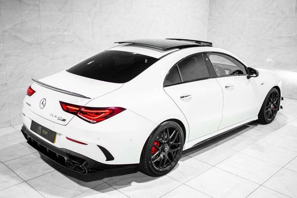 A 2023 MERCEDES-BENZ CLA 2.0 CLA45 AMG S Plus Coupe 4dr Petrol 8G-DCT 4MATIC+ Euro 6 (s/s) (421 ps) A 2023 MERCEDES-BENZ CLA 2.0 CLA45 AMG S Plus Coupe 4dr Petrol 8G-DCT 4MATIC+ Euro 6 (s/s) (421 ps)