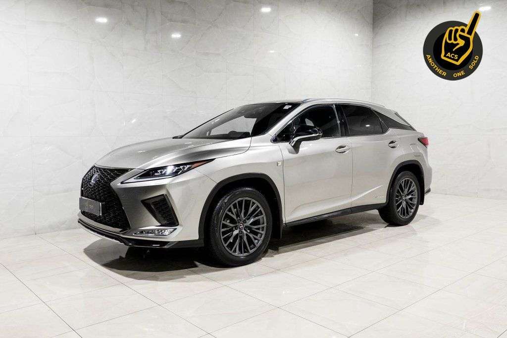 A 2021 LEXUS RX 3.5 450h V6 F Sport SUV 5dr Petrol Hybrid E-CVT 4WD Euro 6 (s/s) (313 ps) A 2021 LEXUS RX 3.5 450h V6 F Sport SUV 5dr Petrol Hybrid E-CVT 4WD Euro 6 (s/s) (313 ps)