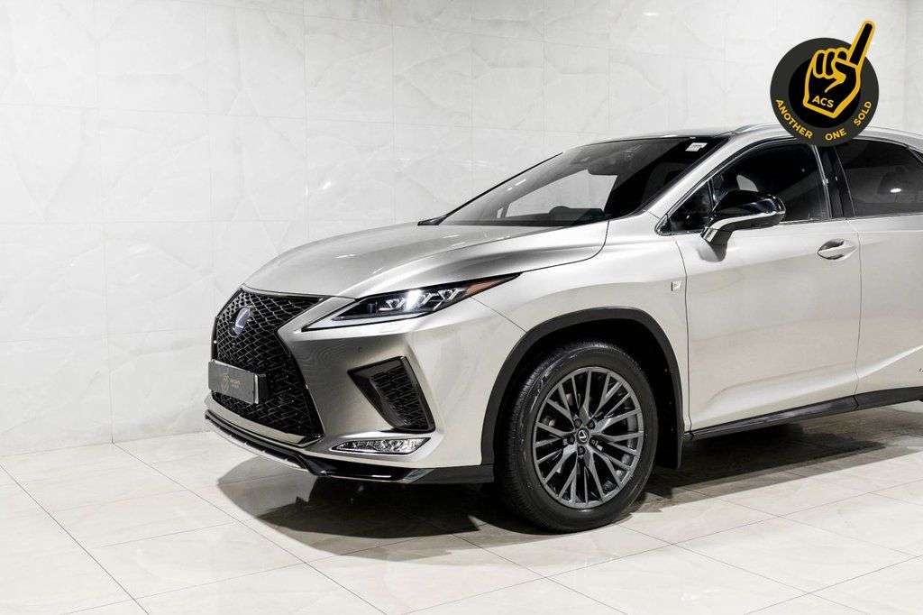 A 2021 LEXUS RX 3.5 450h V6 F Sport SUV 5dr Petrol Hybrid E-CVT 4WD Euro 6 (s/s) (313 ps) A 2021 LEXUS RX 3.5 450h V6 F Sport SUV 5dr Petrol Hybrid E-CVT 4WD Euro 6 (s/s) (313 ps)