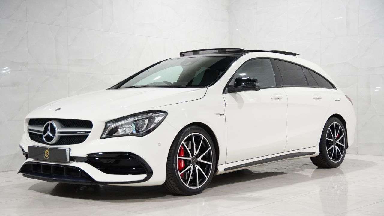 A 2018 MERCEDES-BENZ CLA 2.0 CLA45 AMG Shooting Brake 5dr Petrol SpdS DCT 4MATIC Euro 6 (s/s) (381 p A 2018 MERCEDES-BENZ CLA 2.0 CLA45 AMG Shooting Brake 5dr Petrol SpdS DCT 4MATIC Euro 6 (s/s) (381 p