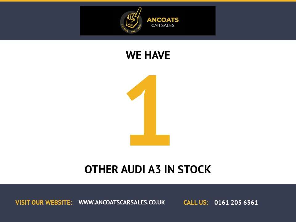 A 2017 AUDI A3 1.5 TFSI CoD Black Edition Sportback 5dr Petrol S Tronic Euro 6 (s/s) (150 A 2017 AUDI A3 1.5 TFSI CoD Black Edition Sportback 5dr Petrol S Tronic Euro 6 (s/s) (150