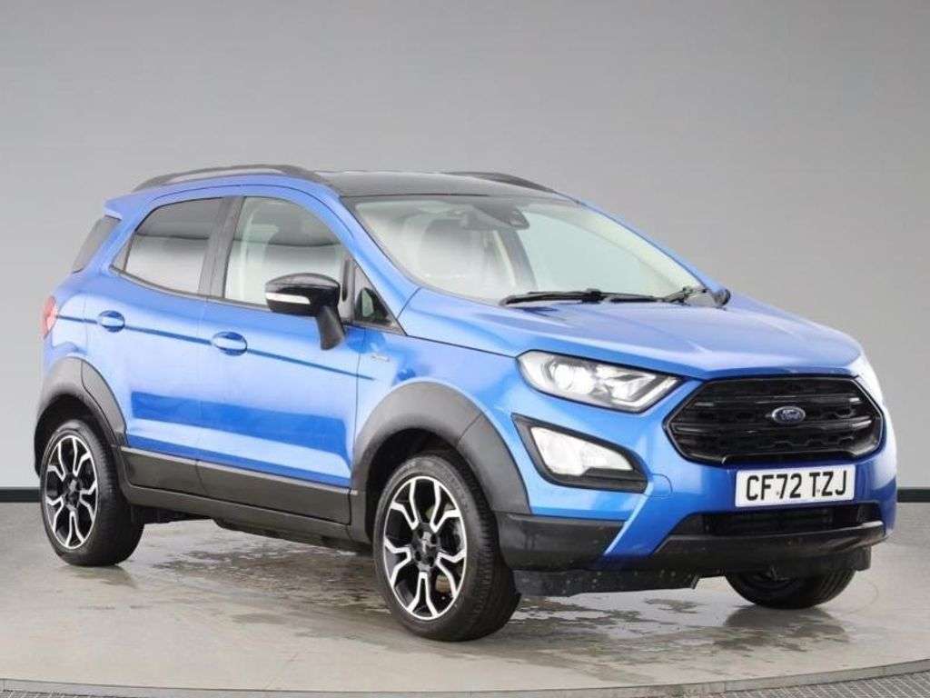 A 2022 FORD ECOSPORT 1.0T ECOBOOST ACTIVE SUV 5dr MANUAL EURO 6 (s/s) (125 ps) A 2022 FORD ECOSPORT 1.0T ECOBOOST ACTIVE SUV 5dr MANUAL EURO 6 (s/s) (125 ps)