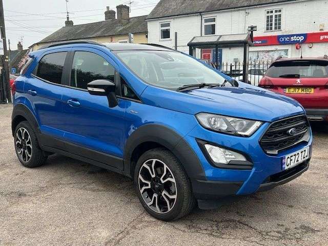 A 2022 FORD ECOSPORT 1.0T ECOBOOST ACTIVE SUV 5dr MANUAL EURO 6 (s/s) (125 ps) A 2022 FORD ECOSPORT 1.0T ECOBOOST ACTIVE SUV 5dr MANUAL EURO 6 (s/s) (125 ps)