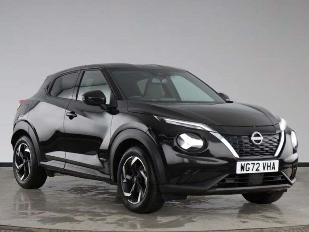 A 2023 NISSAN JUKE 1.6 N-CONNECTA SUV 5dr PETROL HYBRID AUTOMATIC EURO 6 (143 ps) DUE IN SOON A 2023 NISSAN JUKE 1.6 N-CONNECTA SUV 5dr PETROL HYBRID AUTOMATIC EURO 6 (143 ps) DUE IN SOON