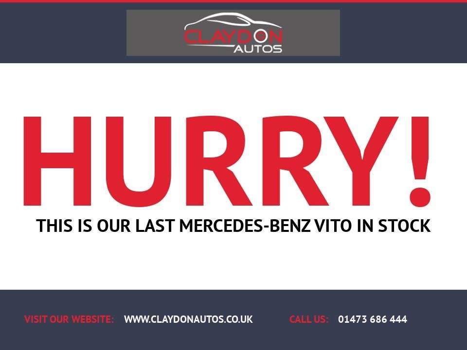 A 2016 MERCEDES-BENZ VITO 1.6CDI 109 P/V 6dr FWD LWB *NO VAT* A 2016 MERCEDES-BENZ VITO 1.6CDI 109 P/V 6dr FWD LWB *NO VAT*