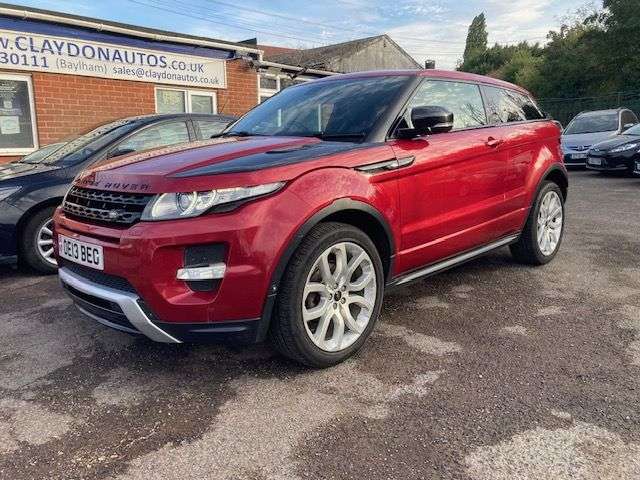 A 2013 LAND ROVER RANGE ROVER EVOQUE 2.2 SD4 DYMANIC COUPE 3dr DIESEL AUTOMATIC 4WD (190 ps) A 2013 LAND ROVER RANGE ROVER EVOQUE 2.2 SD4 DYMANIC COUPE 3dr DIESEL AUTOMATIC 4WD (190 ps)