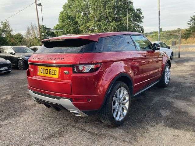 A 2013 LAND ROVER RANGE ROVER EVOQUE 2.2 SD4 DYMANIC COUPE 3dr DIESEL AUTOMATIC 4WD (190 ps) A 2013 LAND ROVER RANGE ROVER EVOQUE 2.2 SD4 DYMANIC COUPE 3dr DIESEL AUTOMATIC 4WD (190 ps)