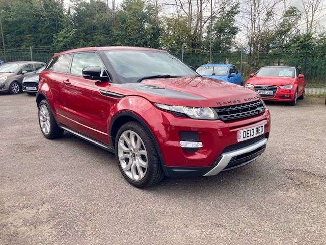 A 2013 LAND ROVER RANGE ROVER EVOQUE 2.2 SD4 DYMANIC COUPE 3dr DIESEL AUTOMATIC 4WD (190 ps) A 2013 LAND ROVER RANGE ROVER EVOQUE 2.2 SD4 DYMANIC COUPE 3dr DIESEL AUTOMATIC 4WD (190 ps)