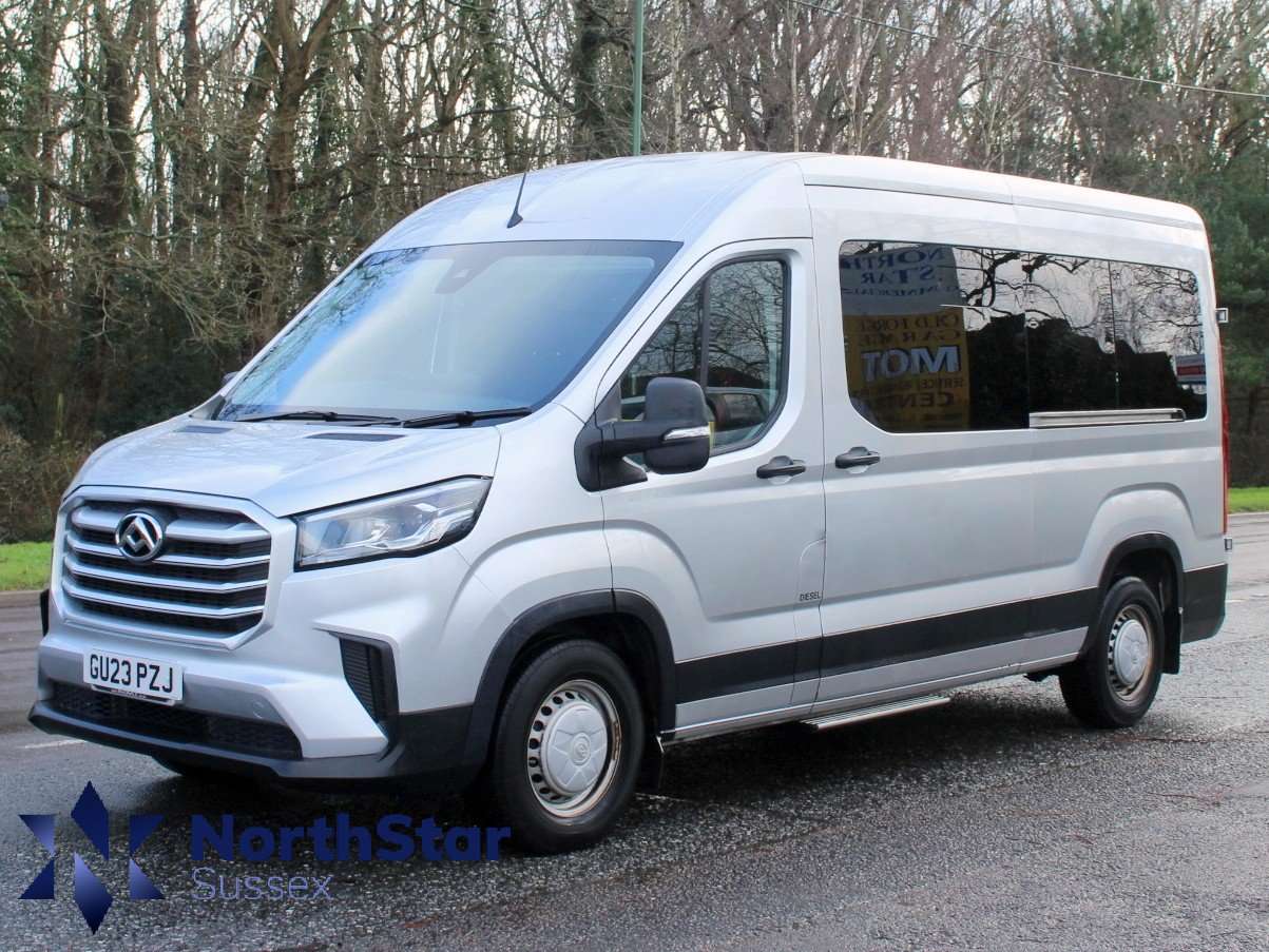 A 2023 MAXUS DELIVER 9 2.0 D20 9 Seat Minibus 5dr Diesel Manual FWD L3 H2 Euro 6 (s/s) (163 ps) A 2023 MAXUS DELIVER 9 2.0 D20 9 Seat Minibus 5dr Diesel Manual FWD L3 H2 Euro 6 (s/s) (163 ps)