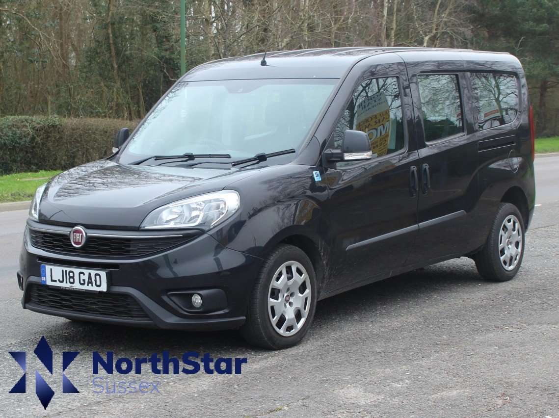 A 2018 FIAT DOBLO 1.6 MultiJetII 16v Maxi SX Wheelchair Accessible 5 Seat 6dr Diesel Manual L2 H1 (144 g/km, 120 bhp) A 2018 FIAT DOBLO 1.6 MultiJetII 16v Maxi SX Wheelchair Accessible 5 Seat 6dr Diesel Manual L2 H1 (144 g/km, 120 bhp)