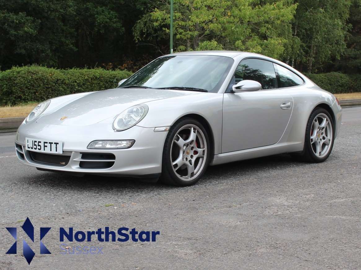 A 2005 PORSCHE 911 3.8 997 Carrera S Coupe 2dr Petrol Automatic (277 g/km, 350 bhp) A 2005 PORSCHE 911 3.8 997 Carrera S Coupe 2dr Petrol Automatic (277 g/km, 350 bhp)