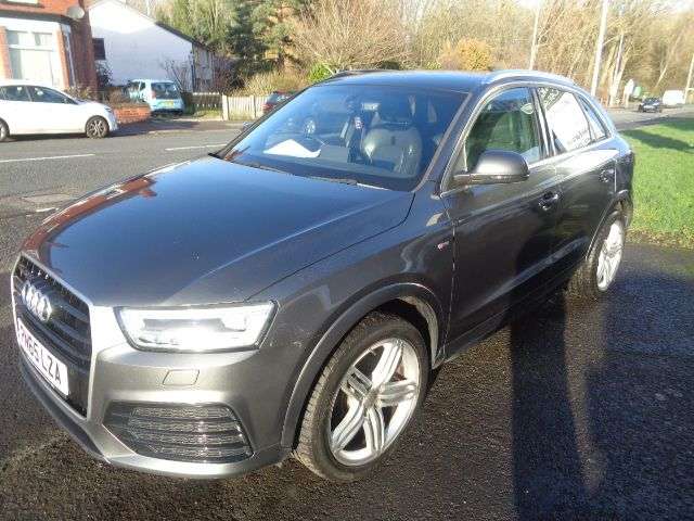 A 2015 AUDI Q3 2.0 TDI S line Plus SUV 5dr Diesel Manual quattro Euro 6 (s/s) (184 ps) SAT A 2015 AUDI Q3 2.0 TDI S line Plus SUV 5dr Diesel Manual quattro Euro 6 (s/s) (184 ps) SAT