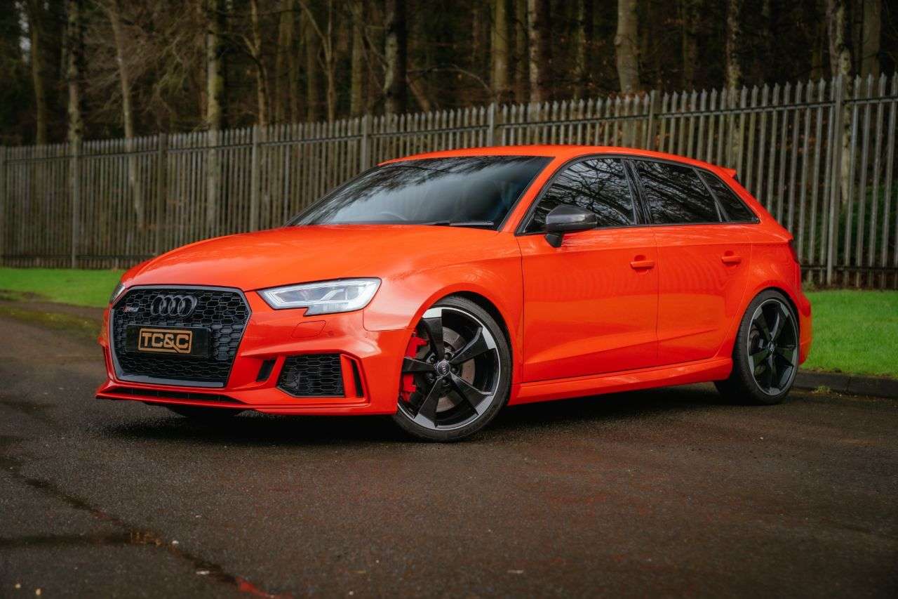 A 2018 AUDI RS3 2.5 TFSI Sportback 5dr Petrol S Tronic quattro Euro 6 (s/s) (400 ps) A 2018 AUDI RS3 2.5 TFSI Sportback 5dr Petrol S Tronic quattro Euro 6 (s/s) (400 ps)