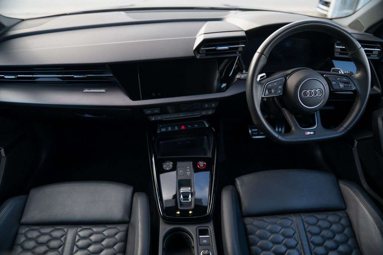 A 2022 AUDI RS3 2.5 TFSI Carbon Black Sportback 5dr Petrol S Tronic quattro Euro 6 (s/s) (4 A 2022 AUDI RS3 2.5 TFSI Carbon Black Sportback 5dr Petrol S Tronic quattro Euro 6 (s/s) (4