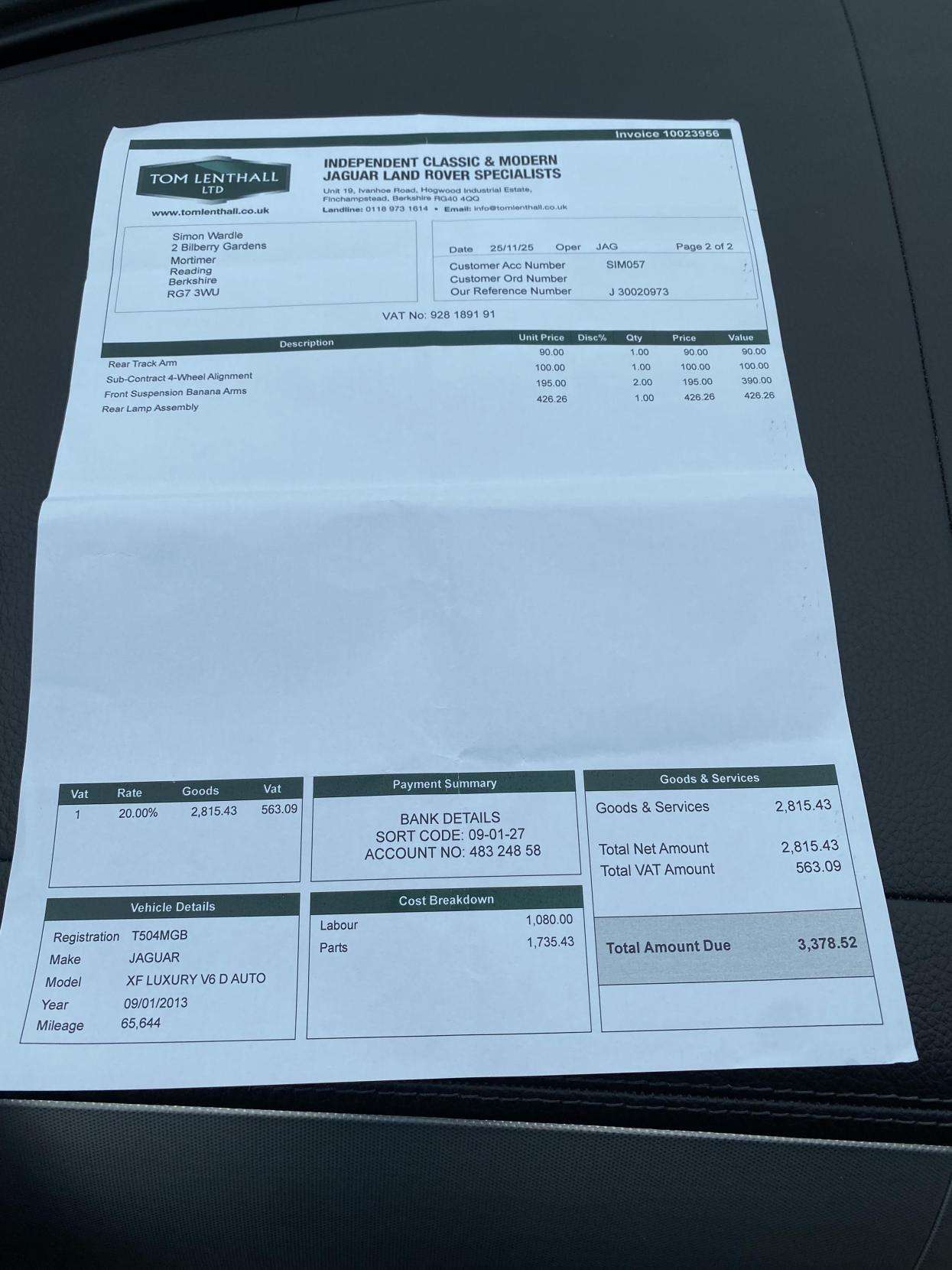 2013 JAGUAR XF 2013 JAGUAR XF