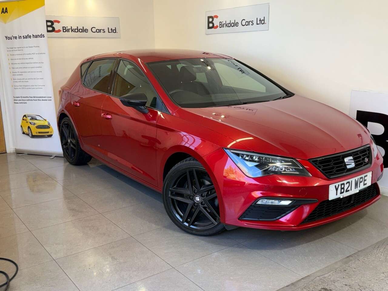 A 2021 SEAT LEON 1.5 TSI EVO FR Black Edition Hatchback 5dr Petrol Manual Euro 6 (s/s) (150 A 2021 SEAT LEON 1.5 TSI EVO FR Black Edition Hatchback 5dr Petrol Manual Euro 6 (s/s) (150