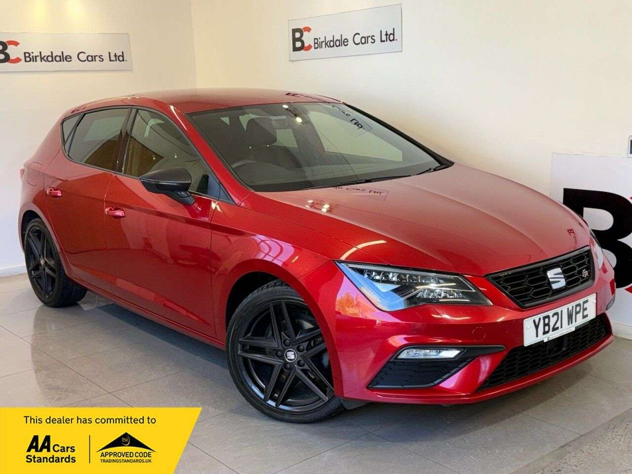 A 2021 SEAT LEON 1.5 TSI EVO FR Black Edition Hatchback 5dr Petrol Manual Euro 6 (s/s) (150 A 2021 SEAT LEON 1.5 TSI EVO FR Black Edition Hatchback 5dr Petrol Manual Euro 6 (s/s) (150
